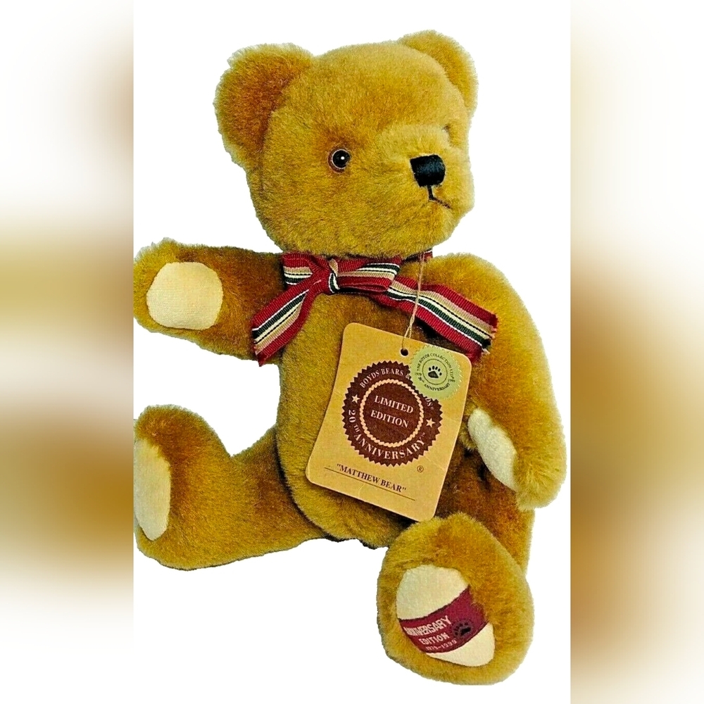 Vintage Matthew NEW Boyds Bears 1999, 20th Anniversary Limited Edition Jointed - Picture 5 of 9